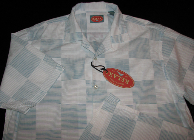   Bahama New TR33927 Checker Out Whale White Camp Shirt Medium M  