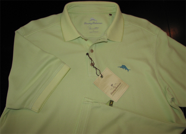 Tommy Bahama New T21656 Emfielder Green Tea Embroidered Polo Shirt 