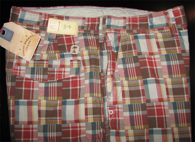 Tommy Bahama New TD8738 Maximus Madras Heat Shorts 34 Waist  